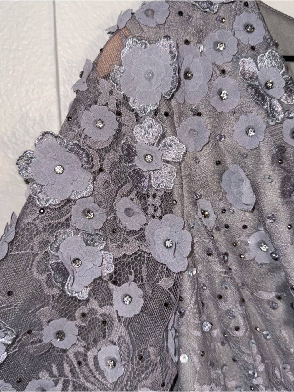 NWT MAC DUGGAL Floral Embellished Lace A-Line Cocktail Dress (Style #67387) 10 - Picture 8 of 16